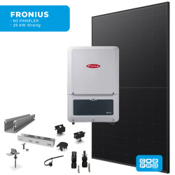 Solcellepakke Fronius 60 Paneler Eternit All Black (28,5 kWp)