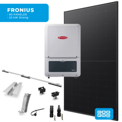 Solcellepakke Fronius 60 Paneler TP0 All Black (28,5 kWp)