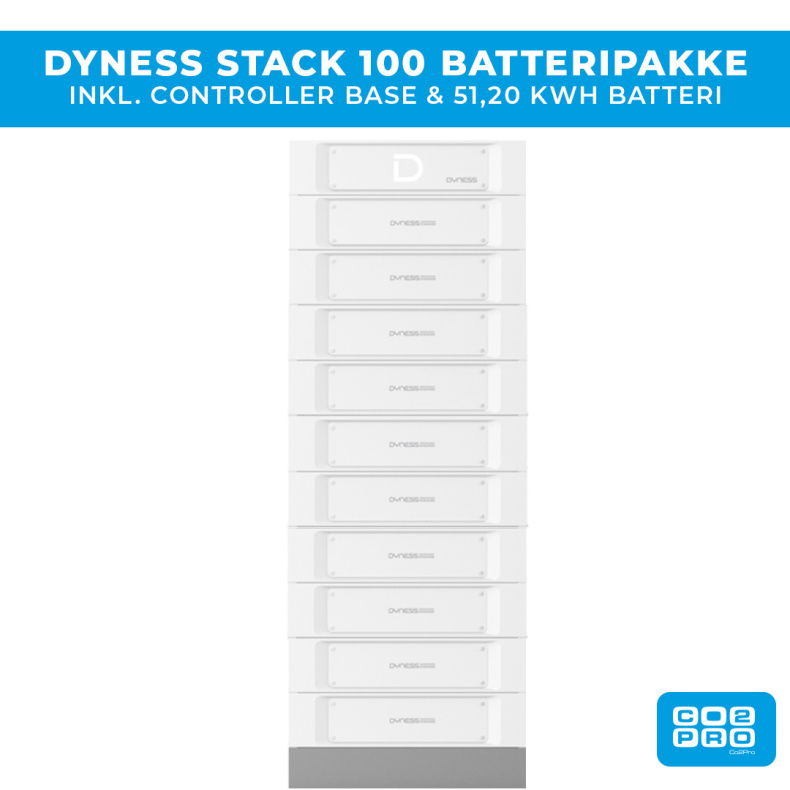Dyness Stack100 batteripakke 51,20 kWh