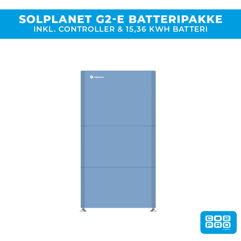 Solplanet G2-E batteripaket 15,36 kWh