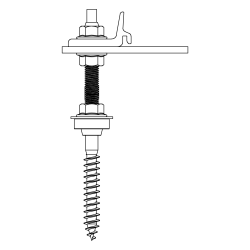 K2 Hanger bolt SingleRail M10x180