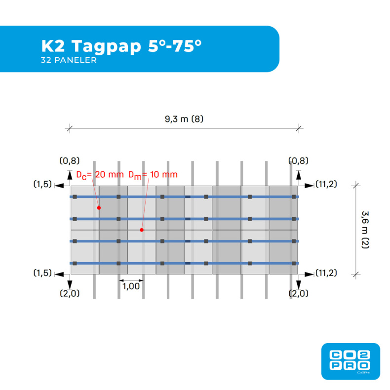 Solcellepakke Solis 32 Paneler TP5 All Black (15,2 kWp)