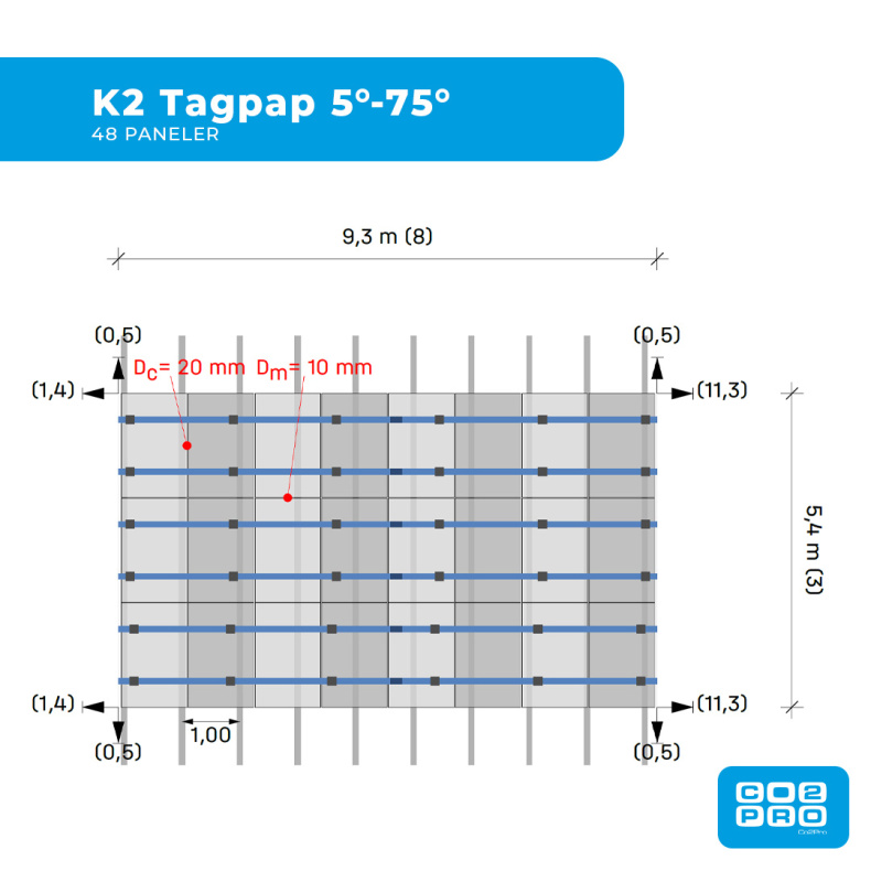 Solcellepakke Solis 48 Paneler TP5 All Black (22,8 kWp)